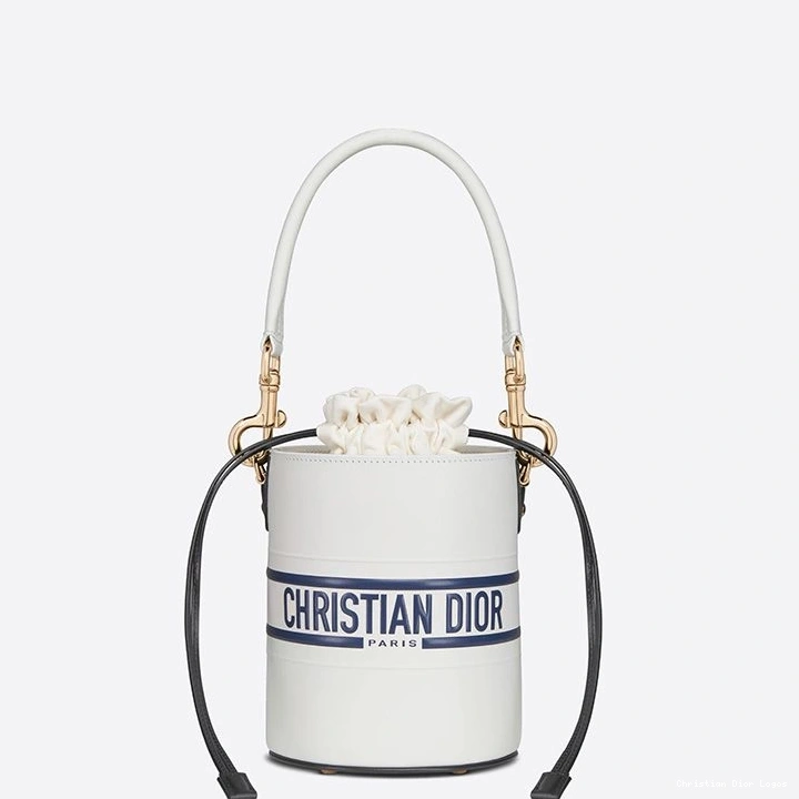 Cheap Dior Small White Smooth Calfskin Bucket Bag Vibe 0816 Luxury